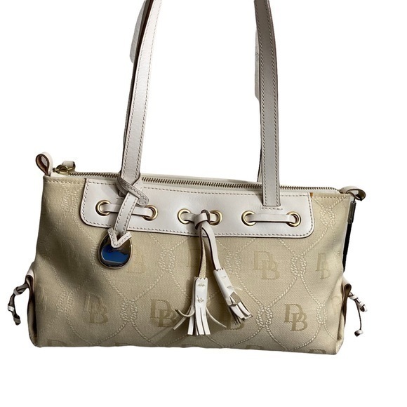 Dooney and Bourke cream white tote bag